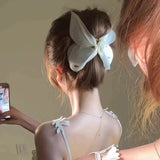Shopmocho High-Grade Retro Simple Mesh Butterfly Hair Clip For Women