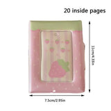 Shopmocho Travel Photo Album Small Card Storage Book Photocard Holder Card Holder 3 Inch INS Korean Style Mini Cute Photo Storage Album