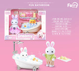 SHOPMOCHO Little Rabbit Bedroom kitchen outdoor gamesLovely Scene Play Toys Simulation Modelling Children Birthday Easter Gift