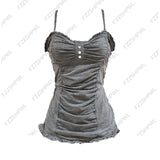 Shopmocho Fashion Y2k Tank Top Harajuku Solid color Sexy Punk Crop top Streetwear Rock Goth Vest Unique Hiphop Sleeveless Top Retro Casual