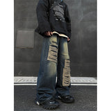 SHOPMOCHO Jeans Men's Ripped Baggy Denim Pants High-Quality Straight-Leg Jeans Spring 2026 Fashion Street Mop Trousers Loose Fit