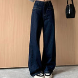 Shopmocho Women Straight Leg Jeans For Summer Loose Fit High Waisted Thin Comfortable Stretchy Cotton Jeans Denim Pants Plus Size Pants
