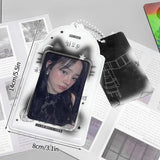 SHOPMOCHO Ins Cat Photo Card Holder Kpop Photo Card Display Pendant Student ID Card Protective Cover Kpop Supplies