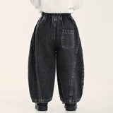 SHOPMOCHO 2025 New Korean Fashion Boys Denim Pants Autumn Spring Casual Trousers for Toddlers & Kids Ages 2-8 All-match Jeans