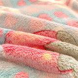SHOPMOCHO 2pcs Fluffy Plush Pillowcase for Winter Warm Soft Coral Fleece Pillowcase Cover 48x74cm Cartoon Kids Pillow Sham Cushion Cover
