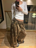 SHOPMOCHO American Style Hot Girl Camouflage Wide Leg Pants Women's Autumn Winter New Straight Casual Loose Sports Sweatpants Design Long