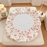 SHOPMOCHO 1pc Thicken Anti-mite Fitted Sheet With Elastic Band Non Slip Adjustable Mattress Cover For Double/Queen/King Bed 침대커버 Bed Cover