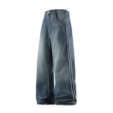 SHOPMOCHO Man Pants Jeans Baggy Jeans Loose Fit Straight Leg High Street Casual Trousers For Men Spring Autumn Trendy Wide Leg
