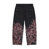 SHOPMOCHO Y2K Baggy Jeans men vintage Embroidered high quality denim fabric American style jeans Gothic streetwear Hip Hop wide leg pants