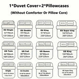SHOPMOCHO 3pcs Provence style Duvet Cover Set (1*Duvet Cover + 2*Pillowcase, Without Core),soft fabricBedding Set