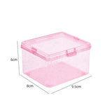 Shopmocho Kpop Photocard Storage Box Transparent Acrylic Photo Card Organizer Compartment Flip Box Card Case Protector Container Korean