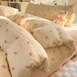 Shopmocho Floral Style Quilt Cover and Pillowcase Adults Kids Room Bedding Soft Blanket Cover Printed Duvets Cover Set housse de couette