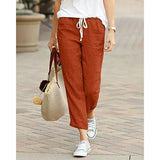 SHOPMOCHO-Autumn Cotton Women's Pants Y2K Black Drawstring Elastic Waist Casual Pants Female Loose Fashion Elegant Ladies Bottom