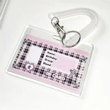 Shopmocho Ins Photocard Holder Idol Photo Protector Photo Binder Idol Photo Sleeves Holder Pearl Keychain Student Stationery Supplies