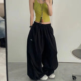 Shopmocho Oversized Black Sweatpants Women Y2K Harajuku Baggy Joggers Summer Streetwear Wide Leg Pants Korean Fashion Casual Trousers New