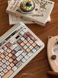 SHOPMOCHO 142 Keys Customized Gift Cute Cat keycaps New MAO Keycaps Square Thermal Sublimation Mechanical Keyboard 2.25 U 2.75U for Alice