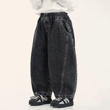 SHOPMOCHO 2025 New Korean Fashion Boys Denim Pants Autumn Spring Casual Trousers for Toddlers & Kids Ages 2-8 All-match Jeans