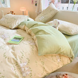 SHOPMOCHO 1Pcs 100% Cotton Printed Duvet Cover Cartoon Pattern Skin Friendly Breathable Comforter Cover Bedclothes for Children Students
