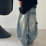 SHOPMOCHO Boys' jeans in spring and autumn, loose pants for adults, handsome and versatile, children's casual pants trend