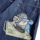 SHOPMOCHO Streetwear Y2k Shorts Hip Hop Cartoon Graphic Embroidery Baggy Denim Gym Shorts Summer New Harajuku Gothic Men Basketball Shorts