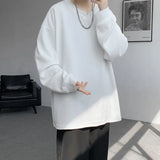 SHOPMOCHO High Quality Texture Long Sleeve T shirt For Men Spring Autumn Casual Mens T-shirts Male Tops Classic Clothes Men's T-Shirts