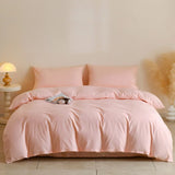 SHOPMOCHO 3pcs 100% Egyptian Cotton Duvet Cover Set 1pc Duvet Cover and 2pcs Pillowcases 150*200/220*220cm Single/double Queen King Size