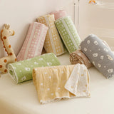 SHOPMOCHO Pure Cotton Three-layer Yarn Fabric Children Summer Blanket Spring Soft Skin Friendly Quilt Air Conditioner Comforter Adult Kid