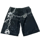 SHOPMOCHO Elite Blue Dragon Print Shorts American Trend Sports Casual Pants Outdoor Street Baggy Fifth Pants