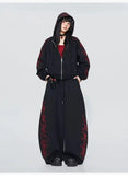 SHOPMOCHO Gothic Letter Embroidery Hip Hop Women's Clothing Oversized Streetwear Y2K American Fashion Loose Jogger Casual Sweatpants