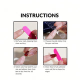Shopmocho Simple wine red French false nails, European and American light luxury style ins nail enhancement, detachable nail patches
