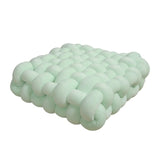 SHOPMOCHO Square Knot Stuffed Cushion Nordic Aesthetic Pillow Decorative Plush Pillow Office Sleeping Floor Windowsill Back Cushion Decor