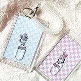 Shopmocho Ins Photocard Holder Idol Photo Protector Photo Binder Idol Photo Sleeves Holder Pearl Keychain Student Stationery Supplies