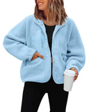 SHOPMOCHO New autumn and winter women polar fleece loose jacket y2k retro Harajuku casual street jacket top