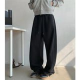 SHOPMOCHO New Men's Casual Pants Side Striped Wide Leg Outdoor sports pants Straight Sweatpants Neutral High-quality Long Baggy Trousers