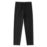Shopmocho Casual Cotton Linen Chino Pants Men Wide Leg Lightweight Baggy Cotton Sweatpants Male Sport Jogger Straight Work Trousers