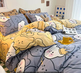 SHOPMOCHO 1pc Cartoon Duvet Cover 220x240 Bed Cover Kids Bedding Comforter Case Soft Quilt Cover (No Pillowcase No Sheet)
