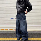 SHOPMOCHO New Men's American Goth Letter Printed Baggy Denim Pantalones Spring Y2K Streetwear Straight Jeans Hip Hop Fashion Jean Trousers