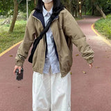Shopmocho Harajuku All-Match Bomber Jackets Women Streetwear Hip Hop Oversize Zipper Coat Korean Loose Student Baseball Uniform Outerwear