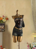 SHOPMOCHO Cropped Top, Women's Summer Fashion Vacation Slim Fit Retro Printed Tank Top