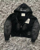 SHOPMOCHO Korean Fashion Simple Blue Double-Sided Oversized Zipper Hoodie Women Y2K New Harajuku Gothic Casual Joker Couple Street Wear