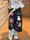 Shopmocho Summer Women Shoujo Jorts Abi Tide Harajuku Korean Jeans Shorts Kpop 2000s Stylish Denim Pants Grunge Y2k Japanese Streetwear
