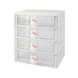 SHOPMOCHO Desktop Storage Box Organizer Student Drawer Box Pen Holder Cute Office Childrens Hair Accessories Stationery Rack Organizer Box