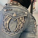 Shopmocho 2025 New American Trend Retro Hip-hop Embroidery Pattern Baggy Jeans For Men And Women Y2K Harajuku Gothic Wide Pants Streetwear