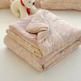 SHOPMOCHO New Sweet Printed Air-Condition Blanket Soft Skin-Friendly quilted quilt Breathable Cooling Summer Comforter Queen King Beds