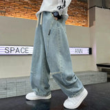 SHOPMOCHO Boys Scimitar Jeans Spring and Autumn New Children's Wide Leg Pants Medium Older Boys Pants