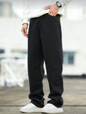 SHOPMOCHO Men's Wide Leg Jeans - Oversized Straight Fit Denim Pants with Casual Drop Crotch