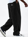 SHOPMOCHO Winter 2026 new fashion Men's Corduroy Straight Casual Pants spring autumn Outdoor Streetwear with Drawstring Elastic Waist