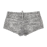 SHOPMOCHO Y2K Retro Yellow Blue Washed Distressed Mini Shorts Women Harajuku Punk Drawstring Denim Shorts Gothic Sexy Low Waisted Shorts
