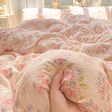 SHOPMOCHO Floral Style Duvet Cover Breathable Quilts Cover Single/Double/Queen Size Comforter Cover Home Bedding (Pillowcase Need Order)