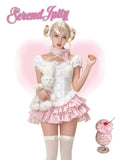 Shopmocho Japanese Kawaii Lolita Elegant 2 Piece Sets Women Pink Y2k Bow Design Mini Skirt Suit Female Princess Sweet Chic Outfits Summer